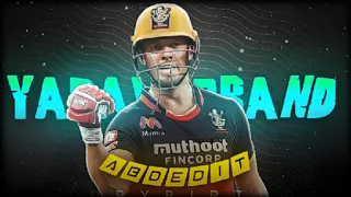 YADAV BRAND 2 X AB DEVILLIERS 😈||AB DEVILLIERS STATUS||EDIT