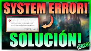 SYSTEM ERROR LOL 2021 - SOLUCION DEFINITIVA FACIL Y RAPIDO!! (SIN PROGRAMAS) - PAIGE GG