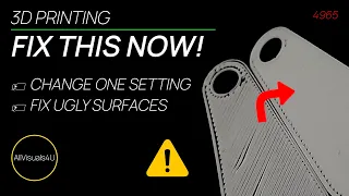 ❗ Do This To Make Better 3D Prints - Fix Ugly Surfaces With Only One Setting - 3D Print Tutorial