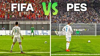 Cristiano Ronaldo Penalty | FIFA vs PES • 2005 to 2022