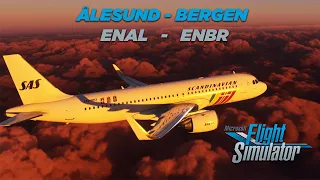 ✈ MSFS 2020 - A32NX-FlyByWire Exp - ÅLESUND - BERGEN ✈