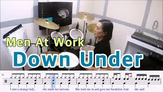 Down Under-Men At Work [질주드럼/악보영상] 우은주