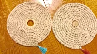 DIY Rope Table And Floor Mats l DIY Craft