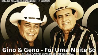 KARAOKÊ   FOI UMA NOITE SÓ AO VIVO GINO E GENO   cont 12 988170131