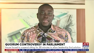 House forced to suspend sitting for 30 minutes to allow leadership find solutions-Joy News (22-3-22)