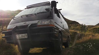 4WD hiace camper offroading at new zealand