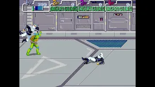 Teenage Mutant Ninja Turtles TMNT - Arcade Longplay (Leonardo)