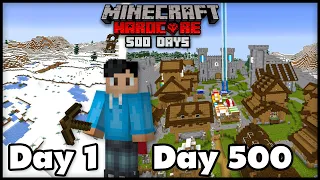 I Survived 500 Days In Hardcore Minecraft... Here's What Happened