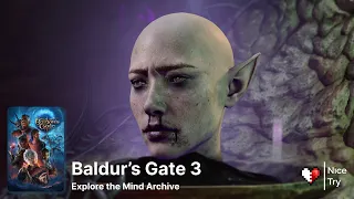 Slack-skinned head reads all in-game minds vessels via the Mind Archive Interface ♡ Baldur's Gate 3