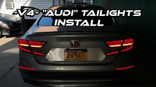 ACCORD V4 TAILLIGHTS INSTALL, (COMPARISON BETWEEN V1 V3 & V4)