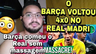 REACT O BARÇA VOLTOU! 4x0 NO REAL MADRID! | Paródia Botadinha Saliente - Rogerinho (FutParódias)