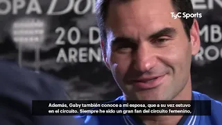 Federer y su relación con Sabatini: "Era una de mis favoritas cuando era chico"