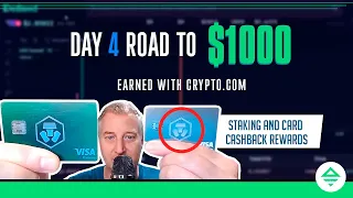 Day 4 Road to $1000 Earned with Crypto.Com Staking and Card Cashback Rewards