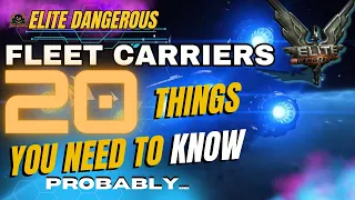 The Ultimate Guide to Fleet Carriers in Elite Dangerous: Everything You Need to Know!