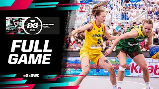 Romania 🇷🇴 vs Lithuania 🇱🇹 | Women | Full Game | FIBA 3x3 World Cup 2023