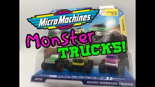 Micro Monster Trucks 2021 Micro Machines Series 5 Starter Packs! Unboxing & Review!