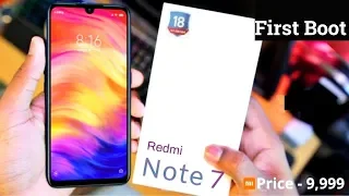 Redmi Note 7 First Boot | Redmi Note 7 First Look | How To Setup Redmi Note 7 In Hindi |Thetechtv