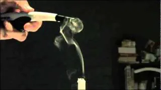 How to relight a candle using the candle smoke