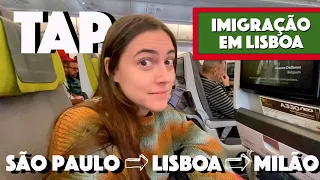 Como é voar com a TAP? GUARULHOS, LISBOA e MILÃO | Itália Ep.1