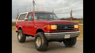 1990 Ford Bronco XLT 5.0L V8, MANUAL GEARBOX