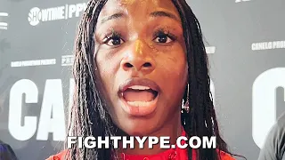 CLARESSA SHIELDS REACTS TO CANELO DROPPING & BEATING JERMELL CHARLO IN DOMINANT DECISION