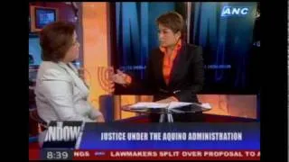 Justice Sec. Leila de Lima on THE RUNDOWN, July 6, 2010 (Part 2 of 3)