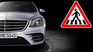 Pedestrian detection and warning (Night View Assist Plus) in Mercedes-Benz S Class