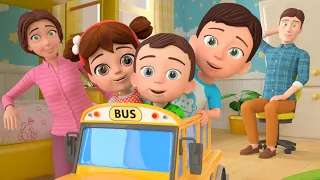 Wheels on the Bus - Rideable Toy Bus | Vegetables Song +more Educational Nursery Rhymes & Kids Songs