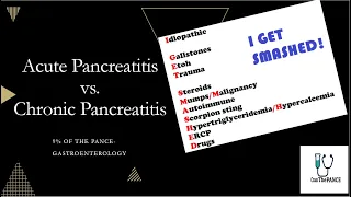 Acute Pancreatitis vs. Chronic Pancreatitis PANCE Review.