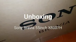 Sony Bravia X8007H X80H Unboxing