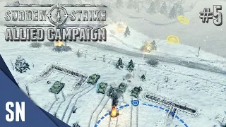 Battle #5: Battle of the BULGE! - Sudden Strike 4 - Allied Campaign Gameplay