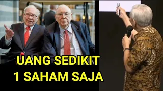 Lo Kheng Hong: beli saham mah 1 macam saja, kalau uang belum banyak.