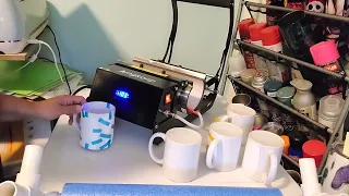Sublimation on Ceramic Mugs in my tumbler press