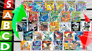 RANQUEANDO TODOS JOGOS DE POKÉMON DO MELHOR AO PIOR (SAGA CORE) !!