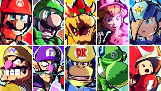 Mario Strikers Battle League - All Characters Hyper Strikes
