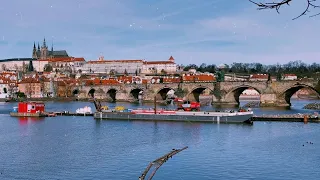 PRAGUE SPRING WALK - Walking in Historic Center 4K - Relaxing Ambience - Virtual Tour HDR ASMR