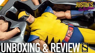 Wolverine X-Men 90s Sideshow Collectibles 1/6 Scale Figure Unboxing & Review