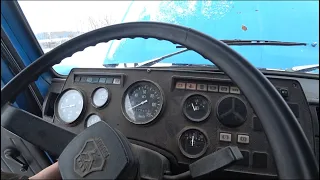 Завожу воздушник зимой в мороз ГАЗ 3309 воздушного охлаждения