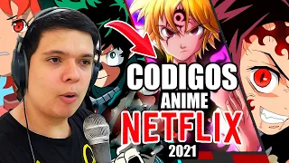 CÓDIGOS de NETFLIX para Ver Series y Películas de ANIME 2021