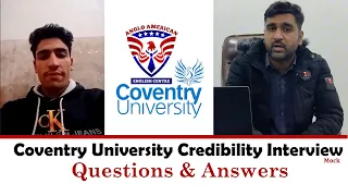 Credibility Interview for UK Universities | Coventry University Mock Credibility Interview | GK ELT