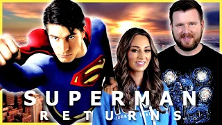 My wife watches SUPERMAN RETURNS for the FIRST time || Movie Reaction