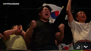 Korean Fan Gets Rowdy In Durban! | 2023 World Table Tennis Championships Finals