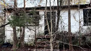 Rotten Abandoned Cinder Block House Being Swallowed By Nature