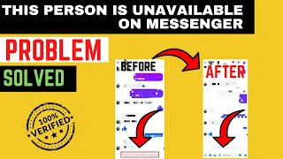 This Person is Unavailable On Messenger Problem Solved | Fix This Person is Unavailable On Messenger