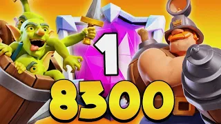 8300+ TROPHIES with BEST LOGBAIT DECK in Clash Royale! 🥇