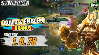 Latest Uranus build and emblem 》 how to play Uranus without dying ||  MLBB/MOBILE LEGENDS