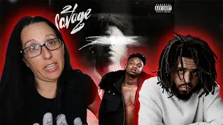 Mom REACTS to 21 Savage - A Lot Ft. J Cole (Official Audio)