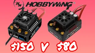 Best budget 6s ESC The Quicrun 8bl150 G2 V's The Hobbywing Max 8 G2 #rc #hobbywing #rc4life