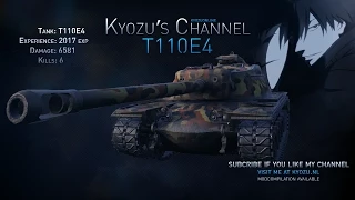 World of Tanks - T110E4 - Ace Tanker, 2017 exp, Top Gun