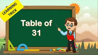 Table of 31 | 31 ka pahada | 31 ka table | learn multiplication | jiyupihu #jiyupihu #multiplying